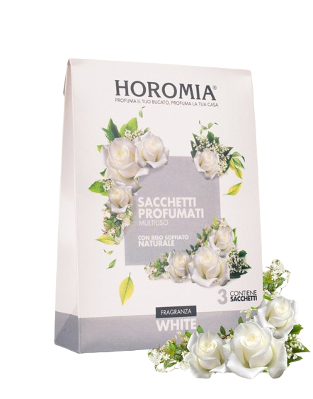 SACCHETTI PROFUMATI MULTIUSO FRAGRANZA WHITE HOROMIA