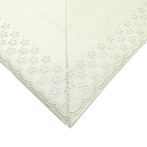Completo Lenzuola Matrimoniale Puro Cotone Pizzo San Gallo 180x200 cm