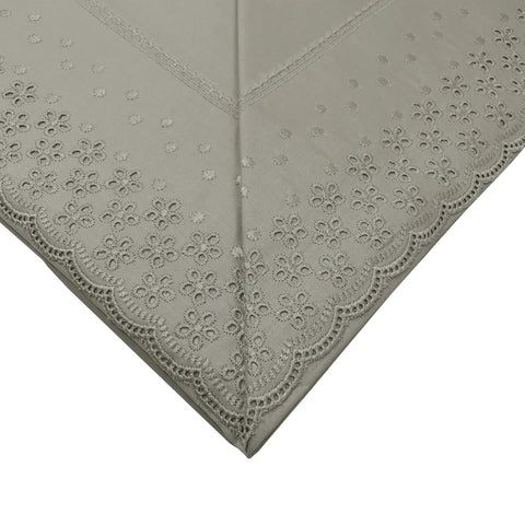 Completo Lenzuola Matrimoniale Puro Cotone Pizzo San Gallo 180x200 cm