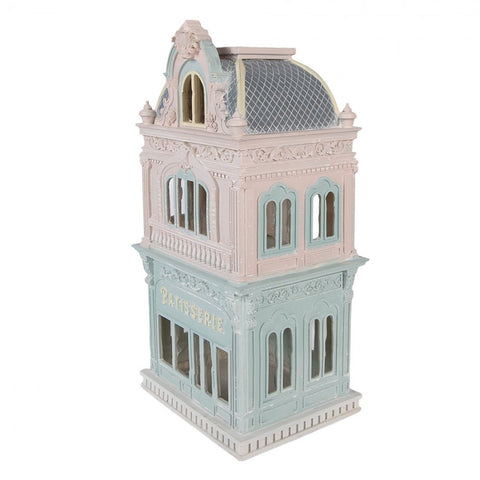 Casetta decorativa stile romantico 19x15x38 cm blu pastello in plastica Clayre & Eef