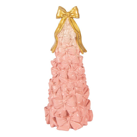 Torta decorativa rosa con fiocchi Ø 12x29 cm Clayre & Eef