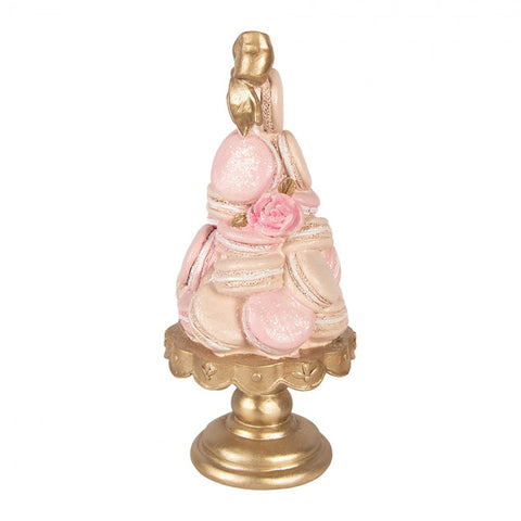 Torta decorativa rosa con macarons Ø 13x29 cm Clayre & Eef
