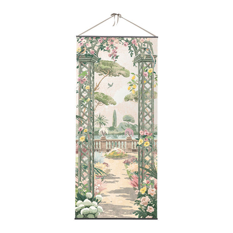 Tela Trompe-l'œil Giardino Bucolico – Mathilde M, 90x200cm