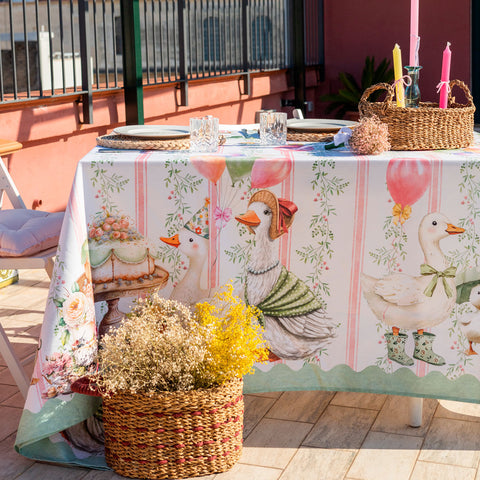 Tovaglia Paperina - Stile Shabby Chic (155x180 cm - 155x250 cm)