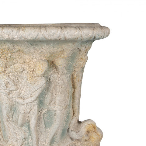 Vaso da Parete Semicircolare in Stile Barocco Beige - Clayre & Eef, 77cm