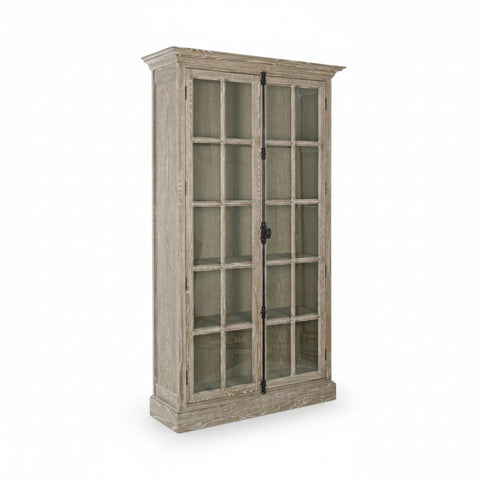Vetrina Columbia con 2 Ante in Legno di Frassino - 120x42x210 cm