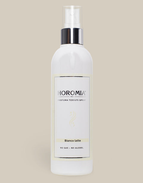 DEODORANTE PER TESSUTI SPRAY FRAGRANZA BIANCO LATTE HOROMIA