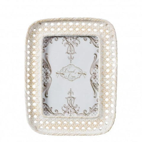 Portafoto Shabby Chic "Net" Natural Effetto Intreccio - 10x15cm, 13x18cm, 20x25cm