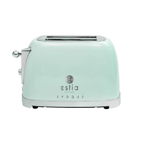 Tostapane 2 Fette Retrò Epoque Verde Menta 815W – Estia Home, 30,5x18x18,7cm