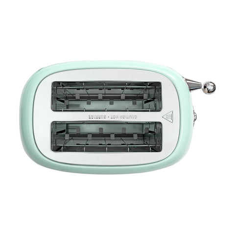Tostapane 2 Fette Retrò Epoque Verde Menta 815W – Estia Home, 30,5x18x18,7cm
