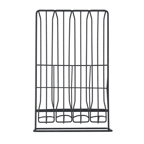 Porta Capsule Caffè Espresso Double Side in Metallo Nero – Estia Home, 33x14x21,5cm