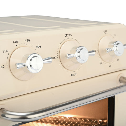 Friggitrice ad Aria e Fornetto Retrò "Epoque" Crema 12LT 1400W, Estia Home