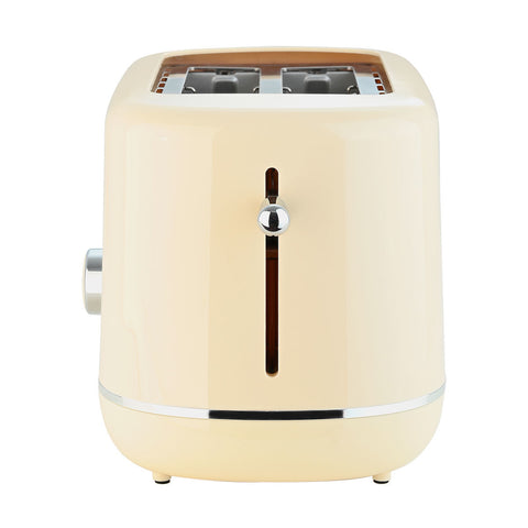 Tostapane 2 Fette Retrò Ivoris Crema 7 Livelli 850W – Estia Home, 28,2x18,4x19cm