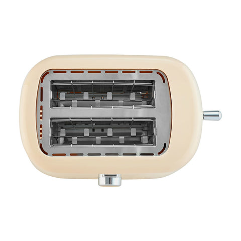 Tostapane 2 Fette Retrò Ivoris Crema 7 Livelli 850W – Estia Home, 28,2x18,4x19cm