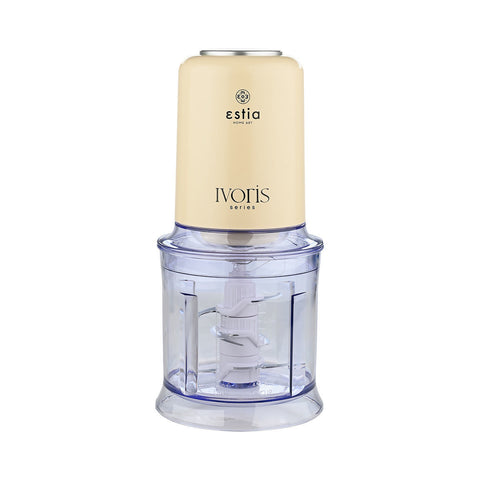 Tritatutto Elettrico Multicutter Ivoris Crema 0,7L 400W – Estia Home, 13x13x28cm