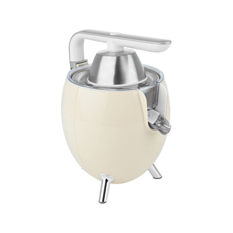 Spremiagrumi Elettrico Retrò "Epoque" Crema con Leva di Pressione 300W, Estia Home