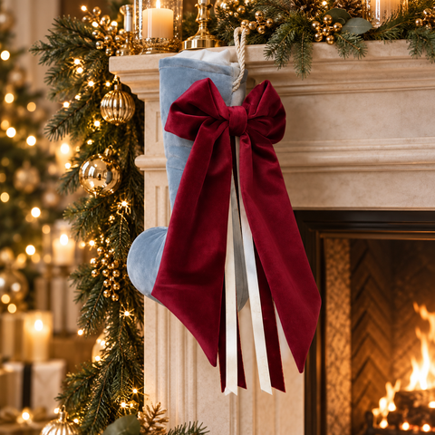Calza di Natale Stivaletto Macchia e Candy in Velluto Personalizzabile – La Boutique dell'Elfo by Mata Creazioni