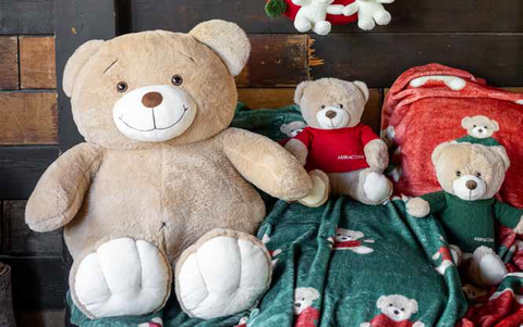 Oso de peluche gigante "Big Bear Hug Me" – 60 cm – Suave decoración navideña