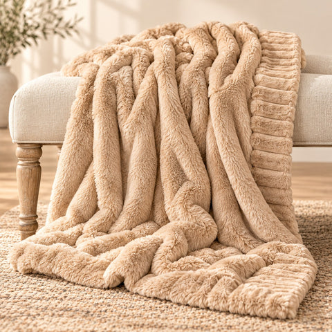 Plaid Warm Hugs Beige