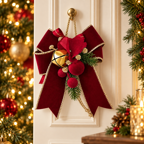 Fiocchi Gift in Velluto con Campanello per Confezioni Regalo – Il Bosco di Mata by Mata Creazioni