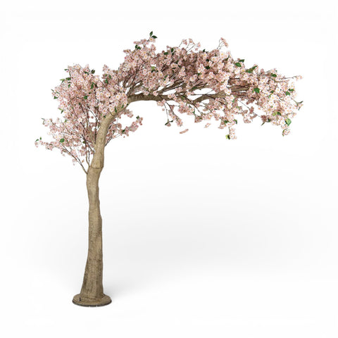 Fiore di ciliegio artificiale ad albero – h 320 cm (grigio/bianco, plastica) by Clayre & Eef