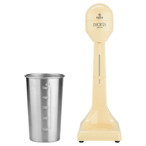 Miscelatore Elettrico Retrò "Ivoris" Avorio Acciaio Inox 500ml 100W, Estia Home
