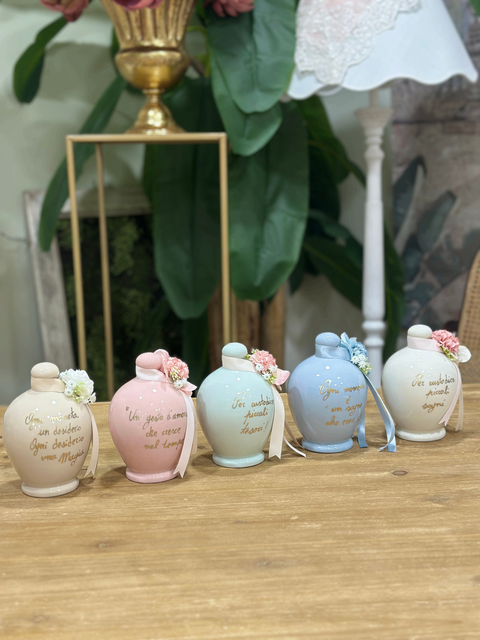 Custode di Sogni in Ceramica Artigianale H.14 cm con Decorazioni e Frase – MataCreazioni