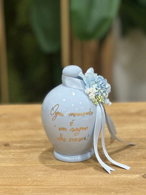 Custode di Sogni in Ceramica Artigianale H.14 cm con Decorazioni e Frase – MataCreazioni