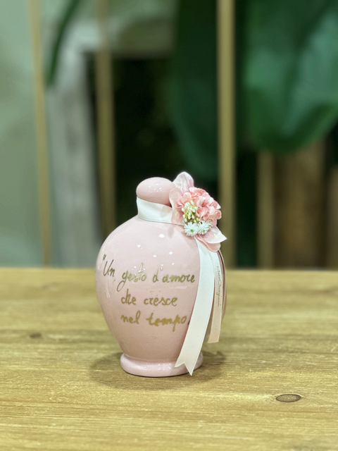Custode di Sogni in Ceramica Artigianale H.14 cm con Decorazioni e Frase – MataCreazioni