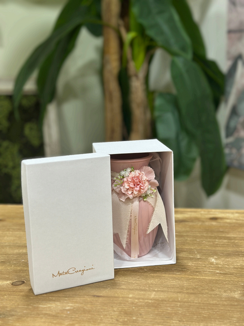 Vaso Foulard in Ceramica Artigianale con Box Regalo - Mata Creazioni