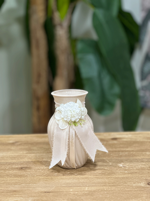 Vaso Foulard in Ceramica Artigianale con Box Regalo - Mata Creazioni