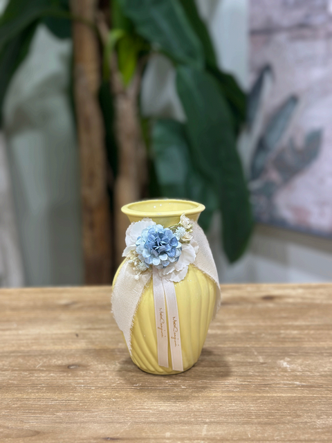 Vaso Foulard in Ceramica Artigianale con Box Regalo - Mata Creazioni