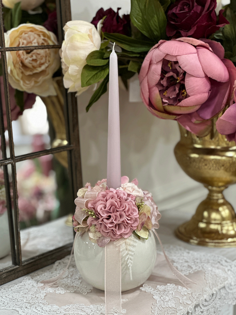 Big Bon Bon Portacandela in Ceramica Artigianale - Mata Creazioni