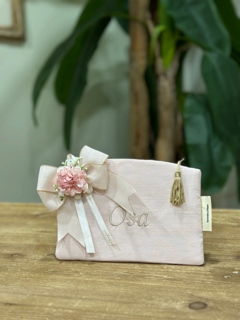 Pochette in Puro Lino Artigianale Collezione 2026 - Mata Creazioni