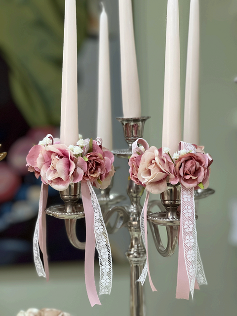 Coroncina Girocandela Artigianale Linea Luce - Mata Creazioni