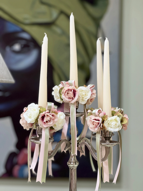 Coroncina Girocandela Artigianale Linea Luce - Mata Creazioni