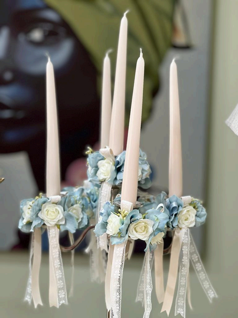 Coroncina Girocandela Artigianale Linea Luce - Mata Creazioni