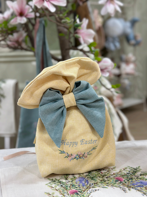 Sacco Porta Uovo Sartoriale con Ricamo Personalizzato - Mata Creazioni