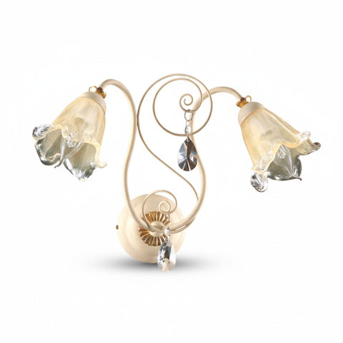 Applique Shabby Chic "Danza di Gigli" - AP 156/2 - L 45 H 30