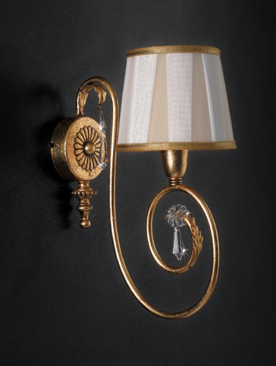 Applique Shabby Chic "Sogno di Neve" - AP 125/1 - L 13 H 30