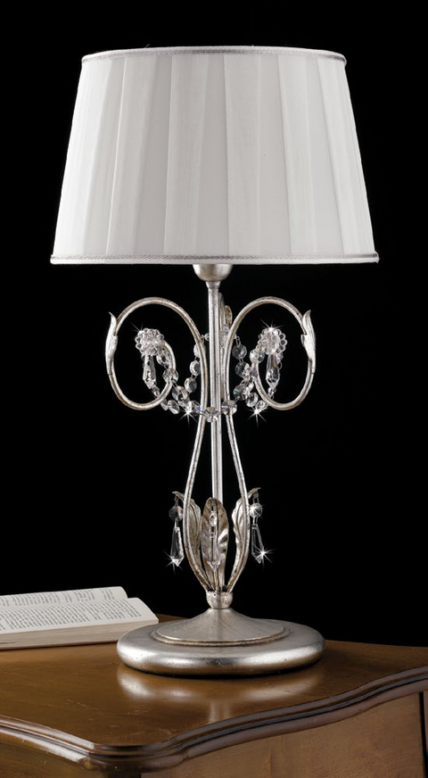 Lampada da Tavolo Shabby Chic "Riflesso di Luna" - LG 125 - ø 30 H 57