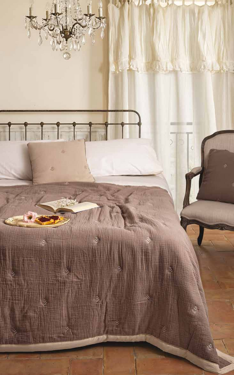 Trapuntino Matrimoniale Gulliver - 260x260 cm (Avorio o Greige)