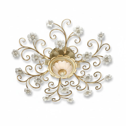 Plafoniera Shabby Chic "Giardino d'Inverno" - PL 165/65 P - ø 65 h 19