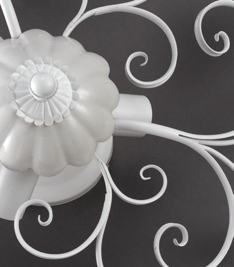 Plafoniera Shabby Chic "Incanto di Primavera" - PL 165/90 P - ø 90 h 20