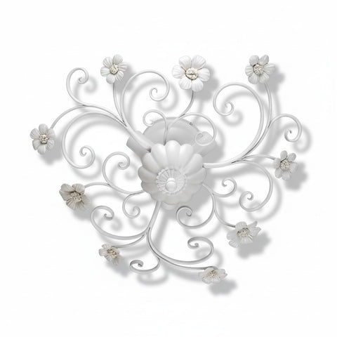 Plafoniera Shabby Chic "Petali di Luce" - PL 165/45 P - ø 45 h 18
