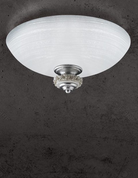Plafoniera Shabby Chic "Reggia Dorata" - PL 142/40 - ø 40