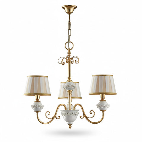 Lampadario Shabby Chic "Reggia" - LS 150/3 - ø 53 h 54