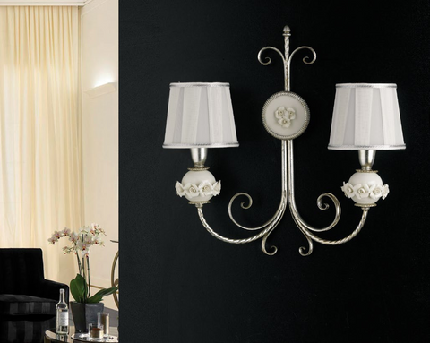 Applique Shabby Chic "Reggia" - AP 150/2 - l 42 h 41