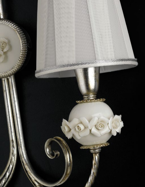 Applique Shabby Chic "Reggia" - AP 150/2 - l 42 h 41