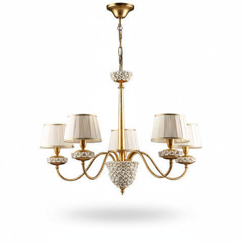 Lampadario Shabby Chic "Giardino Reale" - LS 154/5 - ø 76 h 57